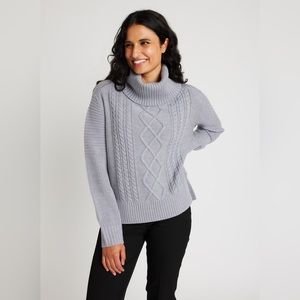 Kit and Ace Merino Cableknit Turtleneck Sweater - BRAND NEW